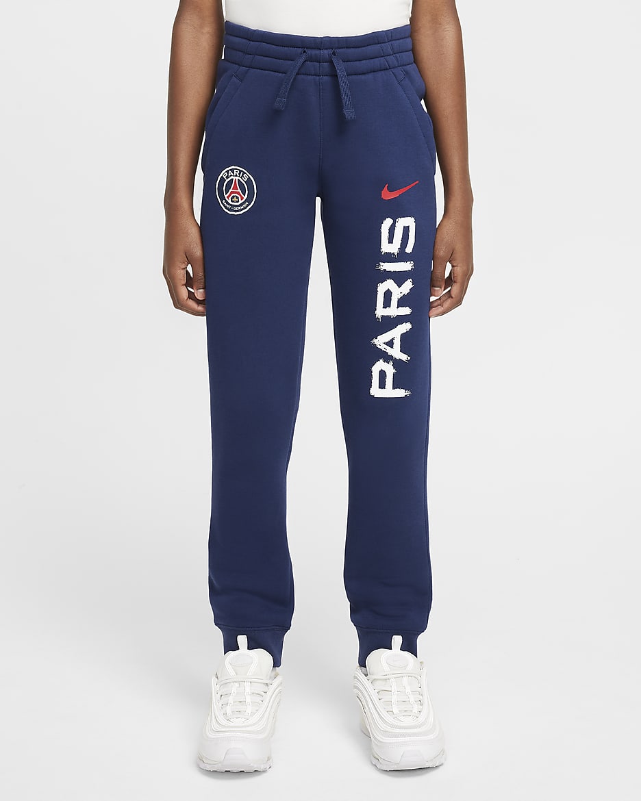 Paris Saint Germain Club Fleece Older Kids Boys Nike Football Jogger. Nike BE